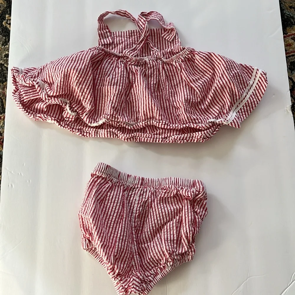 Ralph Lauren Overalls Dress With Bottoms Baby Girl, Nine Months